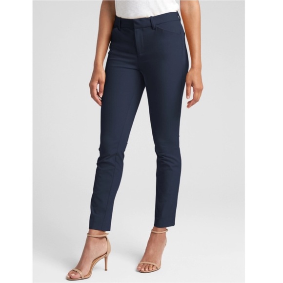 GAP Navy Blue Signature Skinny Ankle Pant - Picture 1 of 1